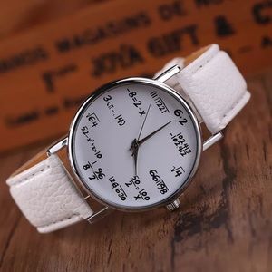 🆕Cute Mathematics Wristwatch (White)